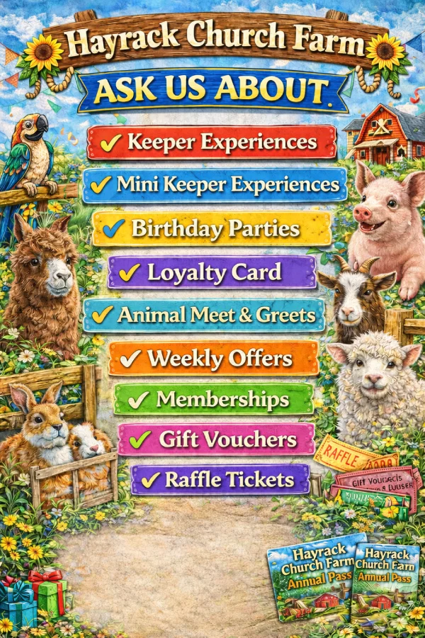 Ask Us About - Hayrack Farm Park